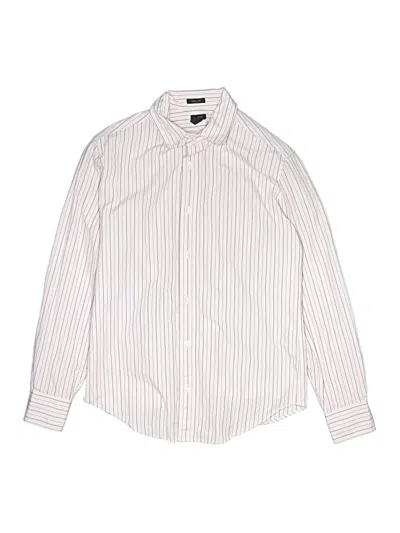 Pre-owned Crewcuts Kids' Long Sleeve Button Down Shirt In Pink