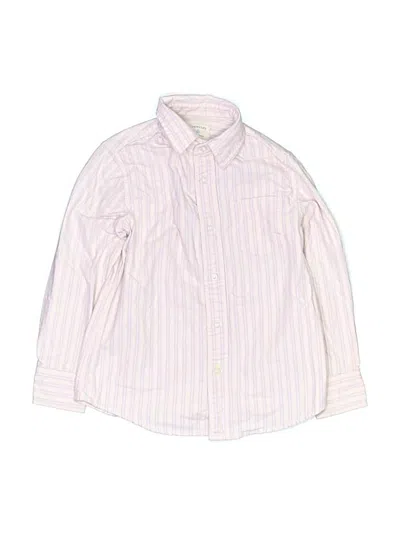 Pre-owned Crewcuts Kids' Long Sleeve Button Down Shirt In Pink
