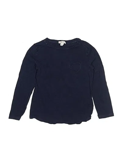 Pre-owned Crewcuts Kids' Long Sleeve Henley Shirt In Blue