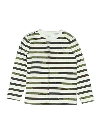 Crewcuts Kids' Long Sleeve Henley Shirt In Green