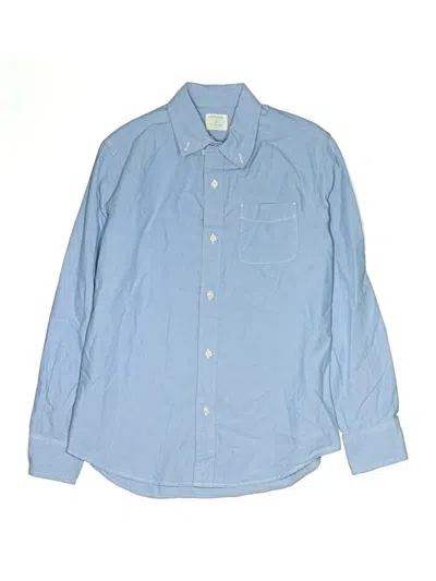Pre-owned Crewcuts Kids' Long Sleeve Polo Shirt In Blue