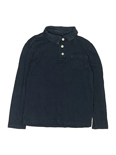 Pre-owned Crewcuts Kids' Long Sleeve Polo Shirt In Blue