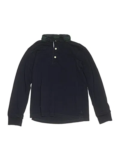 Pre-owned Crewcuts Kids' Long Sleeve Top Blue Tops