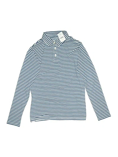 Pre-owned Crewcuts Kids' Long Sleeve Top Blue Tops