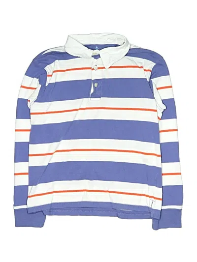 Pre-owned Crewcuts Kids' Long Sleeve Top Blue Tops