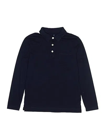 Pre-owned Crewcuts Kids' Long Sleeve Top Blue Tops