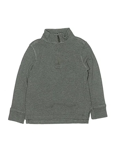 Pre-owned Crewcuts Kids' Long Sleeve Top Gray Tops