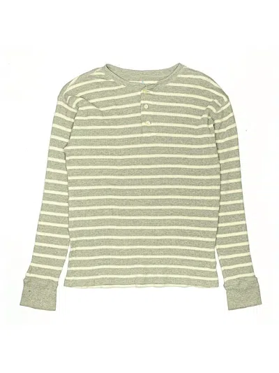 Pre-owned Crewcuts Kids' Long Sleeve Top Green Tops