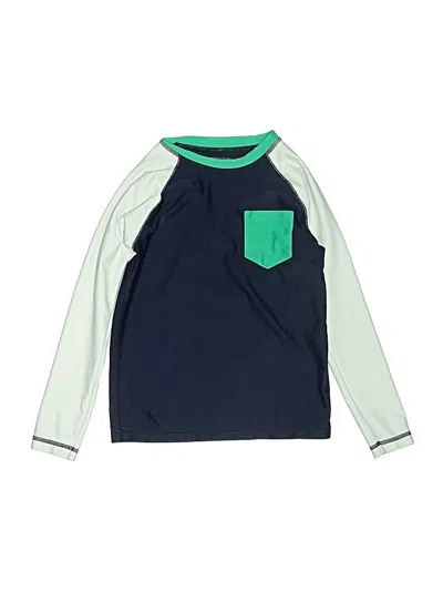 Pre-owned Crewcuts Kids' Long Sleeve Top Green Tops