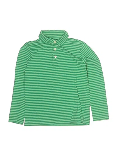 Pre-owned Crewcuts Kids' Long Sleeve Top Green Tops