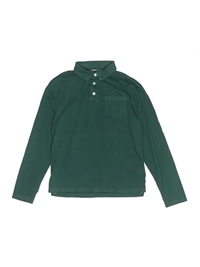 Pre-owned Crewcuts Kids' Long Sleeve Top Green Tops