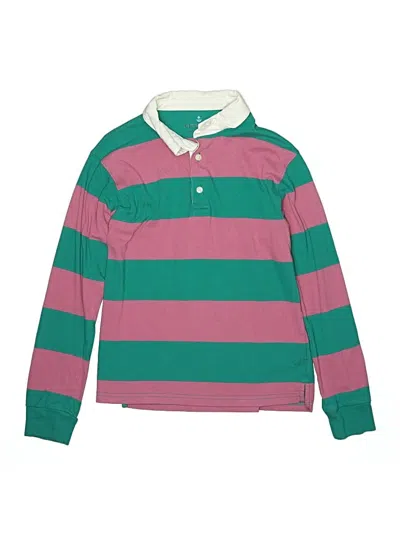 Pre-owned Crewcuts Kids' Long Sleeve Top Green Tops