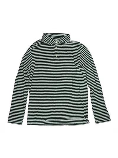 Pre-owned Crewcuts Kids' Long Sleeve Top Green Turtleneck Tops