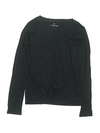 Pre-owned Crewcuts Kids' Long Sleeve T-shirt In Black