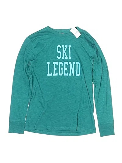 Pre-owned Crewcuts Kids' Long Sleeve T-shirt In Blue