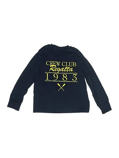 Pre-owned Crewcuts Kids' Long Sleeve T-shirt In Blue
