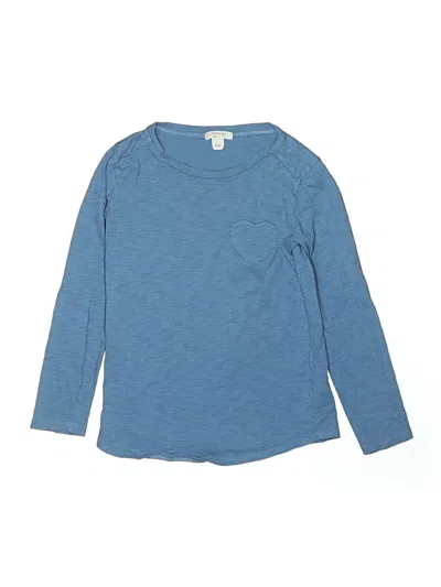Pre-owned Crewcuts Kids' Long Sleeve T-shirt In Blue