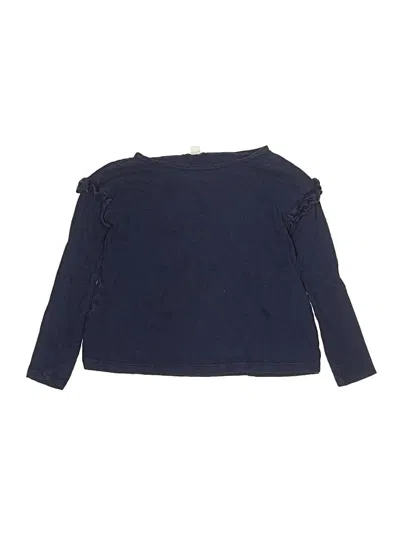 Pre-owned Crewcuts Kids' Long Sleeve T-shirt In Blue