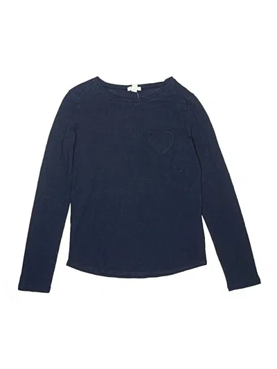 Pre-owned Crewcuts Kids' Long Sleeve T-shirt In Blue