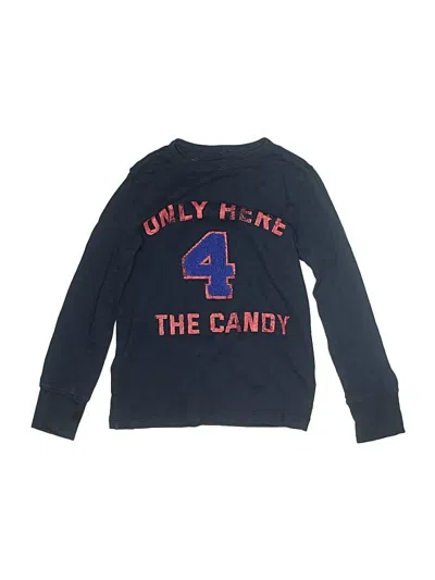 Pre-owned Crewcuts Kids' Long Sleeve T-shirt In Blue