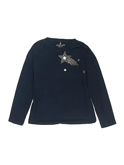 Pre-owned Crewcuts Kids' Long Sleeve T-shirt In Blue