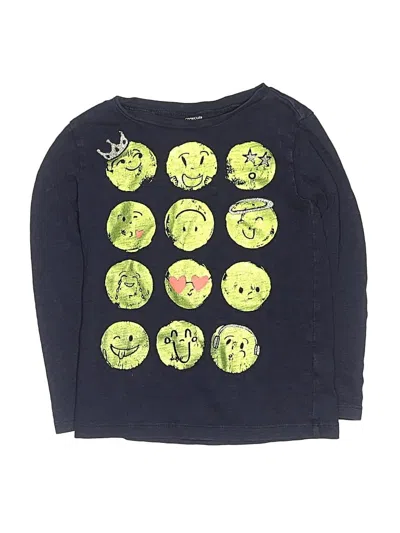 Pre-owned Crewcuts Kids' Long Sleeve T-shirt In Blue