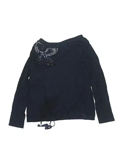Pre-owned Crewcuts Kids' Long Sleeve T-shirt In Blue