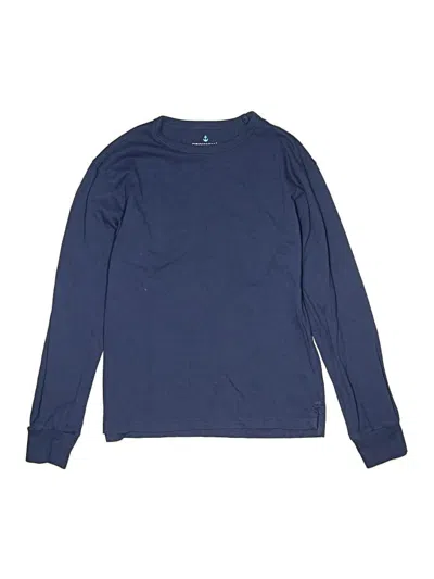 Pre-owned Crewcuts Kids' Long Sleeve T-shirt In Blue