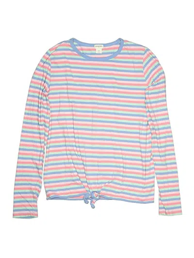 Pre-owned Crewcuts Kids' Long Sleeve T-shirt In Blue