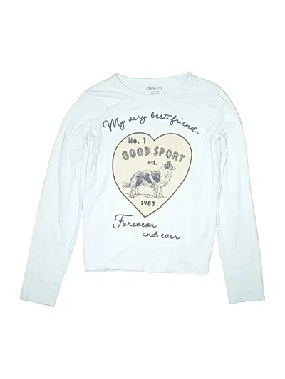 Pre-owned Crewcuts Kids' Long Sleeve T-shirt In Blue