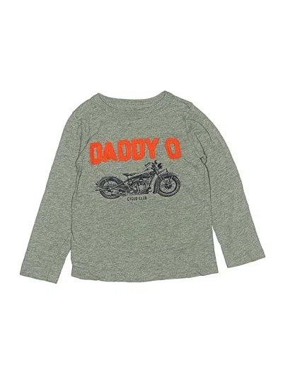 Pre-owned Crewcuts Kids' Long Sleeve T-shirt In Gray