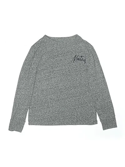 Pre-owned Crewcuts Kids' Long Sleeve T-shirt In Gray