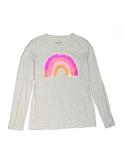 Pre-owned Crewcuts Kids' Long Sleeve T-shirt In Gray