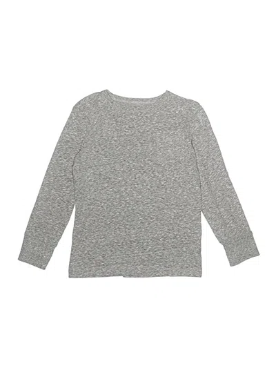 Pre-owned Crewcuts Kids' Long Sleeve T-shirt In Gray