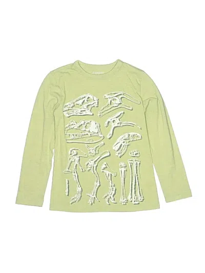 Pre-owned Crewcuts Kids' Long Sleeve T-shirt In Green