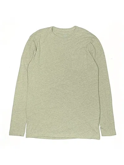 Pre-owned Crewcuts Kids' Long Sleeve T-shirt In Green