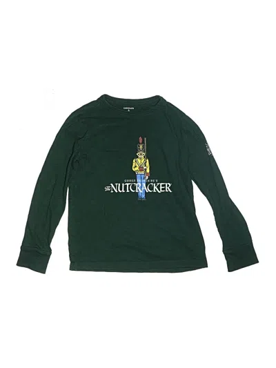 Pre-owned Crewcuts Kids' Long Sleeve T-shirt In Green