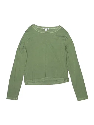 Pre-owned Crewcuts Kids' Long Sleeve T-shirt In Green