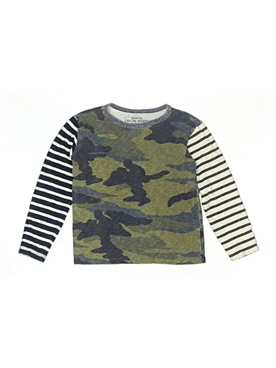 Pre-owned Crewcuts Kids' Long Sleeve T-shirt In Green