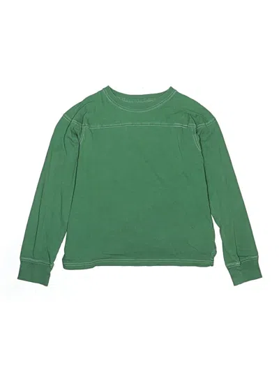 Pre-owned Crewcuts Kids' Long Sleeve T-shirt In Green