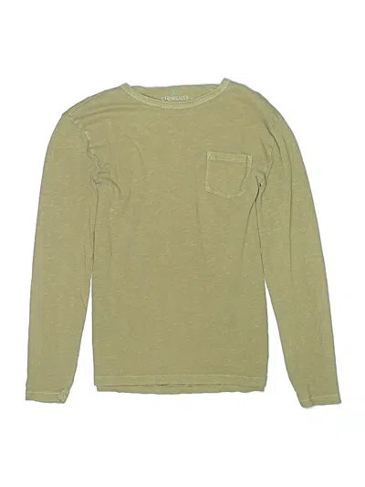 Pre-owned Crewcuts Kids' Long Sleeve T-shirt In Green