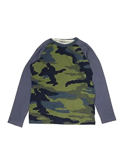 Pre-owned Crewcuts Kids' Long Sleeve T-shirt In Green