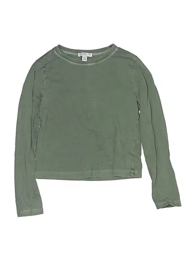 Pre-owned Crewcuts Kids' Long Sleeve T-shirt In Green