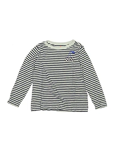 Pre-owned Crewcuts Kids' Long Sleeve T-shirt In Ivory