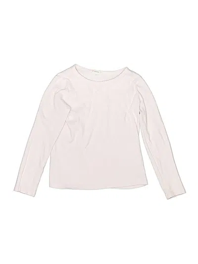 Pre-owned Crewcuts Kids' Long Sleeve T-shirt In Ivory