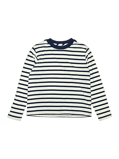 Pre-owned Crewcuts Kids' Long Sleeve T-shirt In Ivory