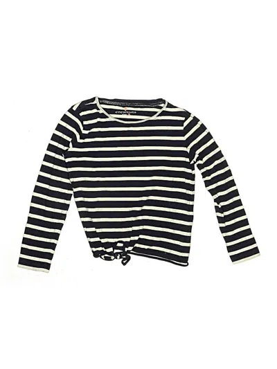 Pre-owned Crewcuts Kids' Long Sleeve T-shirt In Ivory