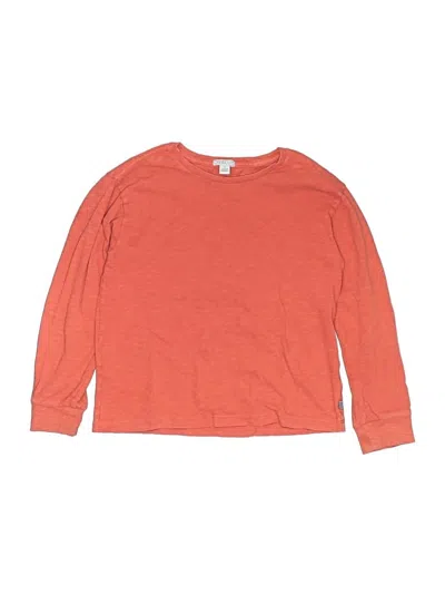 Pre-owned Crewcuts Kids' Long Sleeve T-shirt In Orange