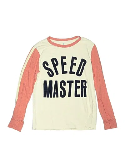 Pre-owned Crewcuts Kids' Long Sleeve T-shirt In Orange