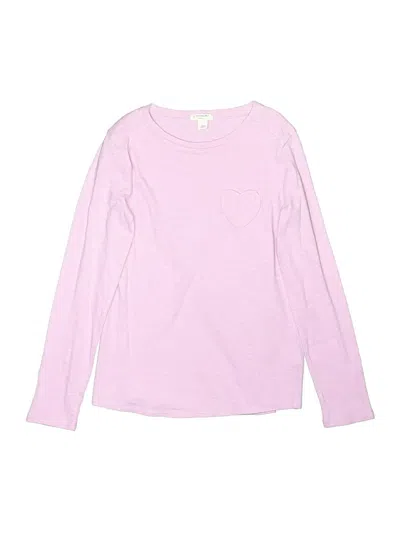 Pre-owned Crewcuts Kids' Long Sleeve T-shirt In Pink